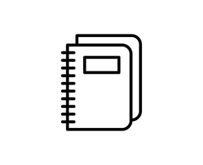 Notebook line icon