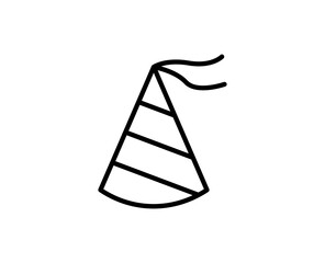 Party hat line icon