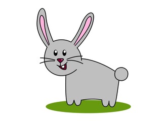 Petit lapin gris