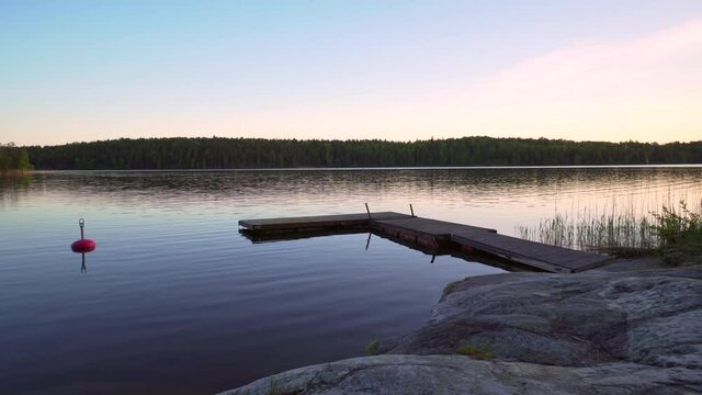 Stockholm archipelago summer evening. Sweden nature vacation natural environment