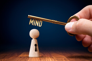 Key to unlock mind to increase intellect concept