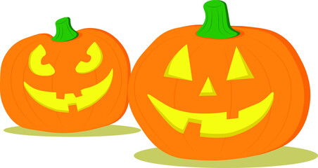 Halloween Pumpkin isolated on white