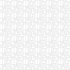 Abstract seamless pattern of lines and blocks. Illustration in the style of outline.