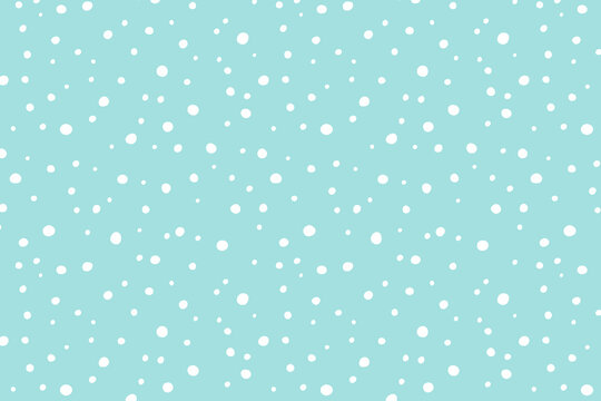 Vector background with snowing, hand drawn abstract snow. Simple design for Christmas.
