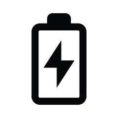 Battery charging UI icon vector