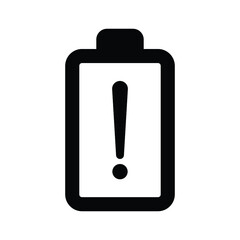 Erroe Battery charging UI icon vector