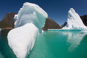 Icebergs in Fiord, Greenland