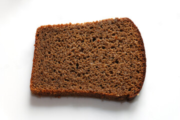 Black bread close up.