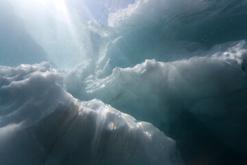 Underwater Icebergs, Ililussat, Greenland