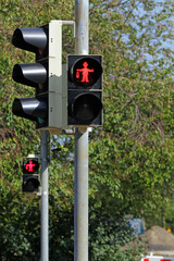 miner as a traffic light man in Bergkamen