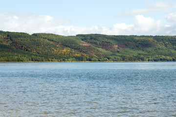Beautiful landscape in Bakota Bay,submerged Bakota village,part of the National park 