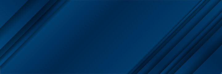 Obraz premium Blue banner background with futuristic elements technology background 