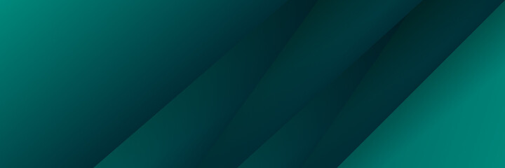 Modern dark green abstract banner background. Abstract green light line cross shadow on black blank space design modern futuristic technology background vector illustration. 