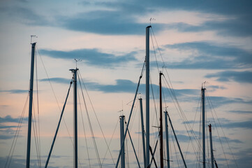 Fototapeta premium Båtmasterna.