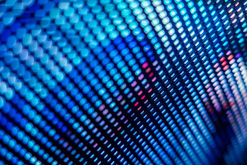 CloseUp LED blurred screen. LED soft focus background. abstract background ideal for design.