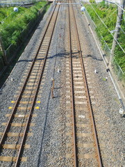 Fototapeta premium 埼玉 武蔵野線の線路