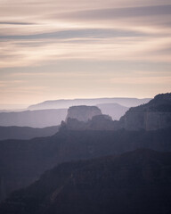 Fototapeta premium Blue layers of the Grand Canyon