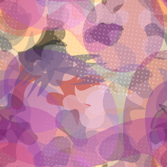 Texture Military. Summer Camouflage Seamless 