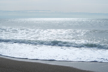 波　 太平洋　渥美半島　 愛知県田原市　日本