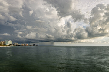 clouds over the sea