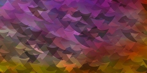 Light Blue, Yellow vector layout with rectangles, triangles.