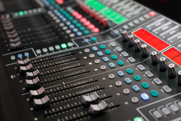 professional audio studio sound mixer console