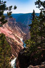 View of the Yellowstone canyon