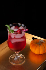 Whiskey-Cranberry Cocktail - Fall Drinks