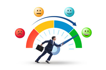 Concept of customer satisfaction with meter