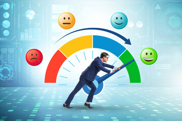 Concept of customer satisfaction with meter