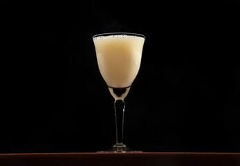 Death in the Afternoon cocktail, a mix of absinthe and brut champagne