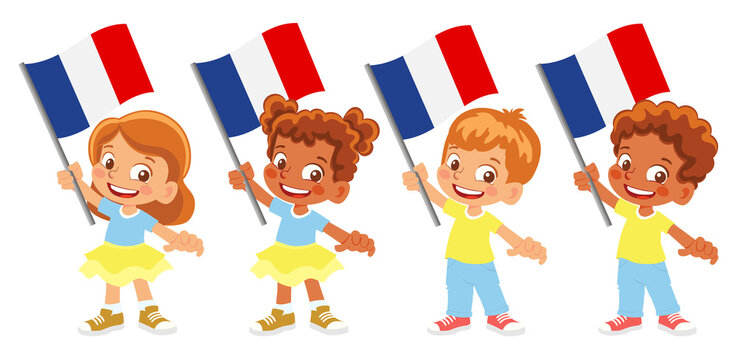 France flag in hand set