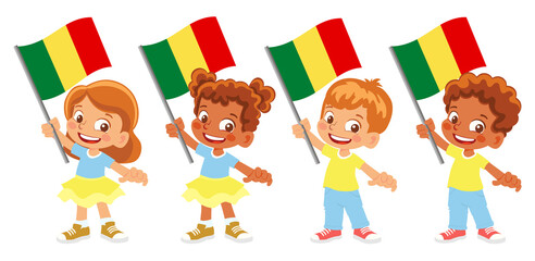 Mali flag in hand set