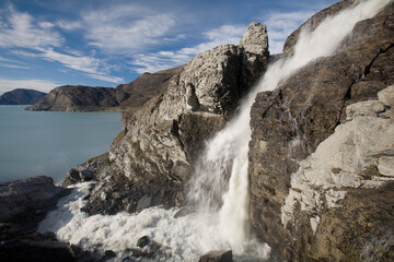 Waterfall, Disko Bay, Greenland