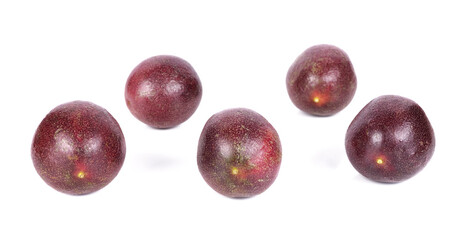 Passion fruit isolated on white background