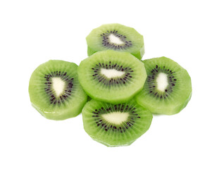kiwi fruit isolated on white background