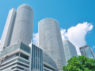 Fototapeta premium 名古屋駅周辺の高層ビル 