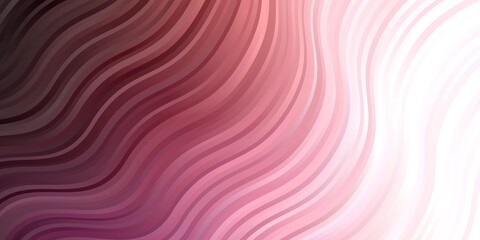 Light Pink vector background with curves. Colorful geometric sample with gradient curves.  Pattern for websites, landing pages.