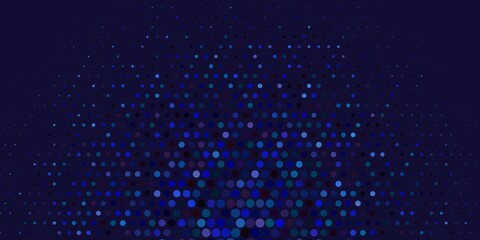 Light Blue, Red vector texture with disks. Glitter abstract illustration with colorful drops. Pattern for booklets, leaflets.