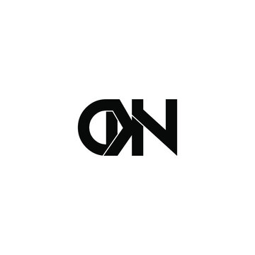 dkn letter original monogram logo design