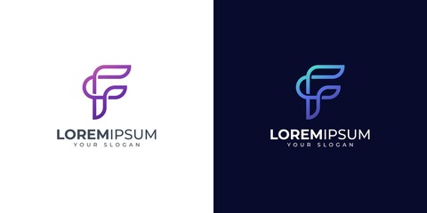 Letter F logo design inspiration