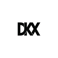 dkx letter original monogram logo design