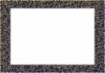 abstract empty white square with dark vintage frame 