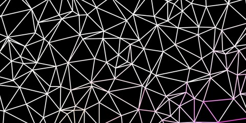 Light pink vector triangle mosaic pattern.