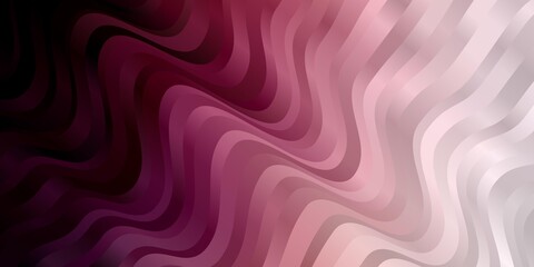Obraz premium Light Pink vector pattern with curves. Colorful geometric sample with gradient curves. Pattern for websites, landing pages.