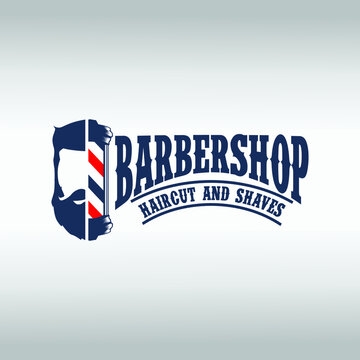Barber Shop labels, banner, logo vector