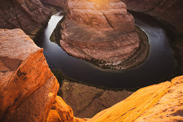 Horseshoe Bend of the Grand Canyon.