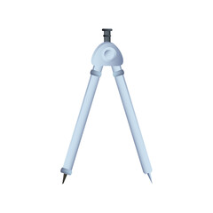 geometric compass on white background