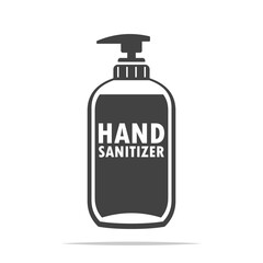 Hand sanitizer icon vector isolated