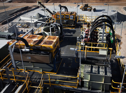 Processing Plant Of Lithium Mine In Western Australia. Mechanical Processing Used To Refine Lithium Spodumene Concentrate.